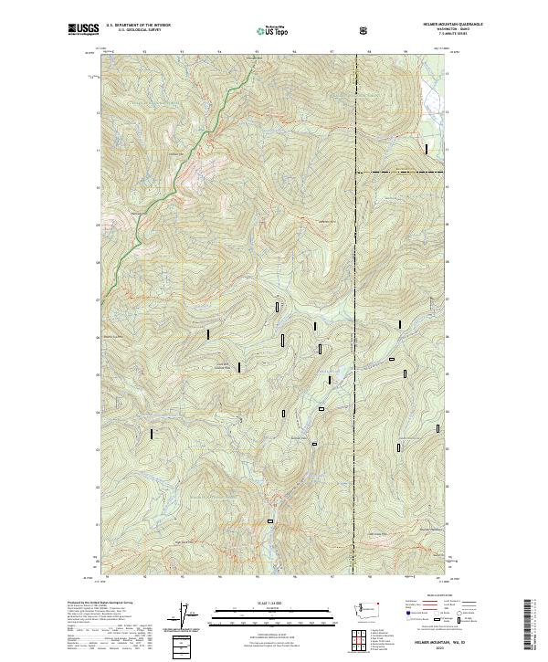 Helmer Mountain, WA-ID — USGS 7.5-minute topo (2023)