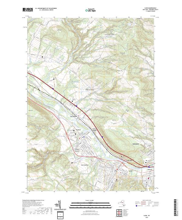 Ilion, NY — USGS 7.5-minute topo (2023)