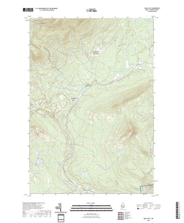 Quill Hill, ME — USGS 7.5-minute topo (2024)