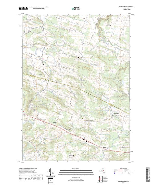 Sharon Springs, NY — USGS 7.5-minute topo (2023)