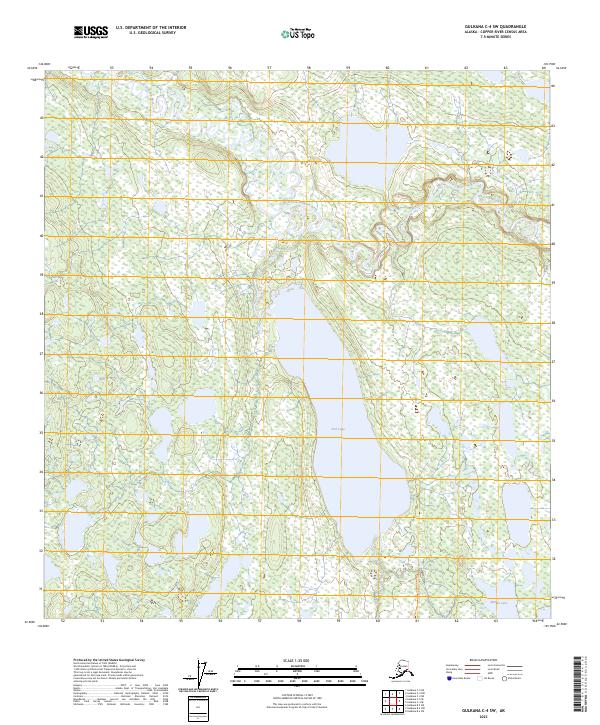 Gulkana C-4 SW, AK — USGS 7.5-minute topo (2023)