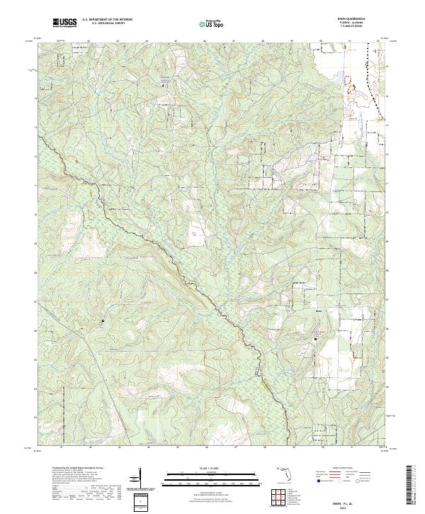 Enon, FL-AL — USGS 7.5-minute topo (2024)
