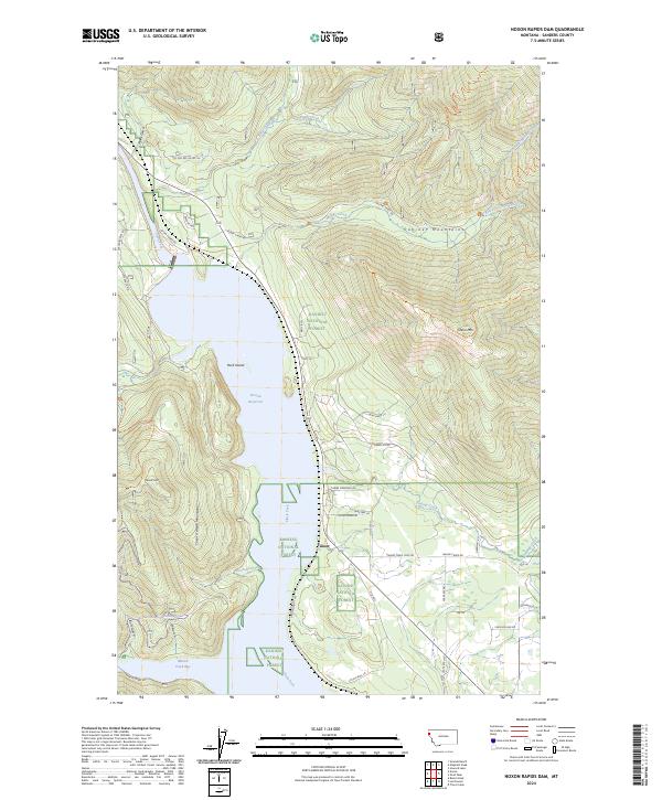 Noxon Rapids Dam, MT — USGS 7.5-minute topo (2024)