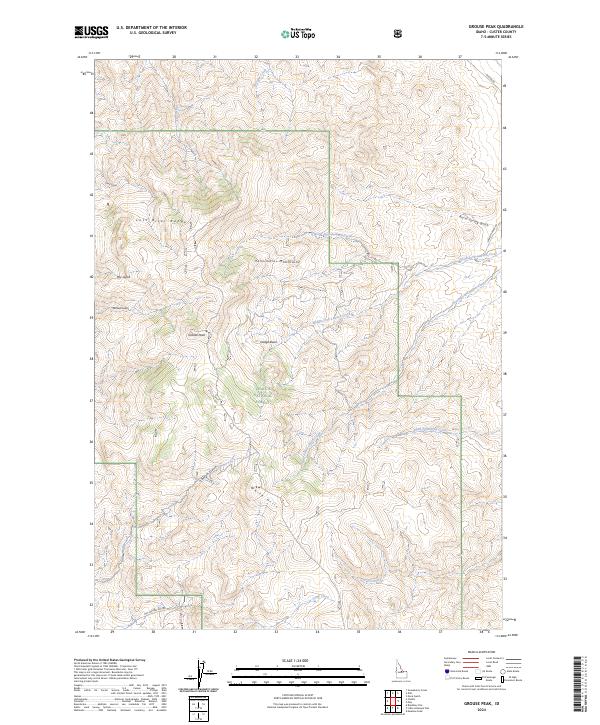 Grouse Peak, ID — USGS 7.5-minute topo (2024)