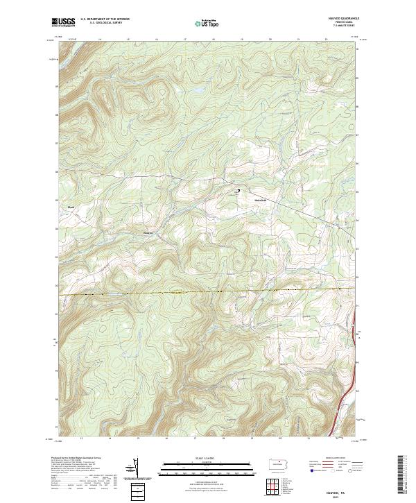 Nauvoo, PA — USGS 7.5-minute topo (2023)