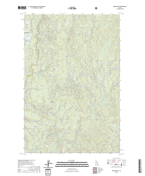 Musselshell, ID — USGS 7.5-minute topo (2024)