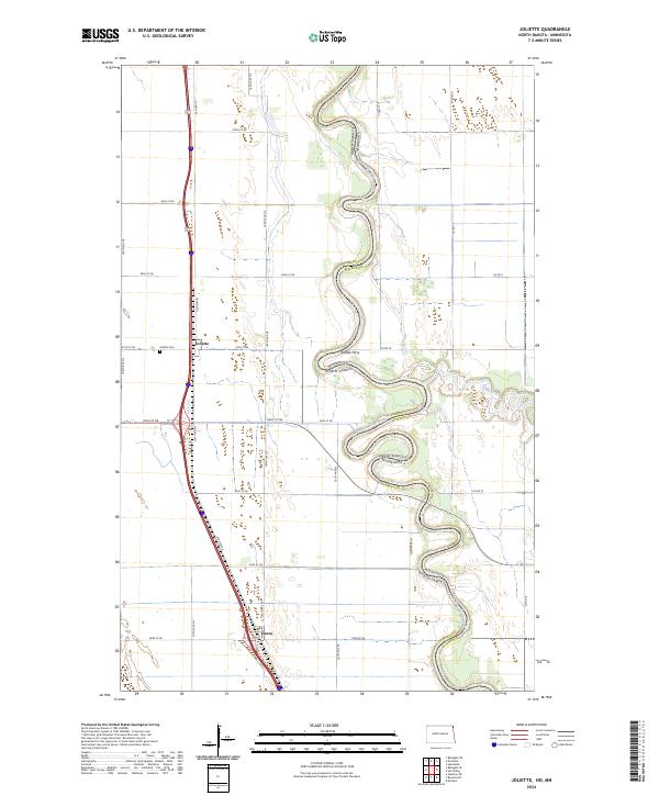 Joliette, ND-MN — USGS 7.5-minute topo (2024)