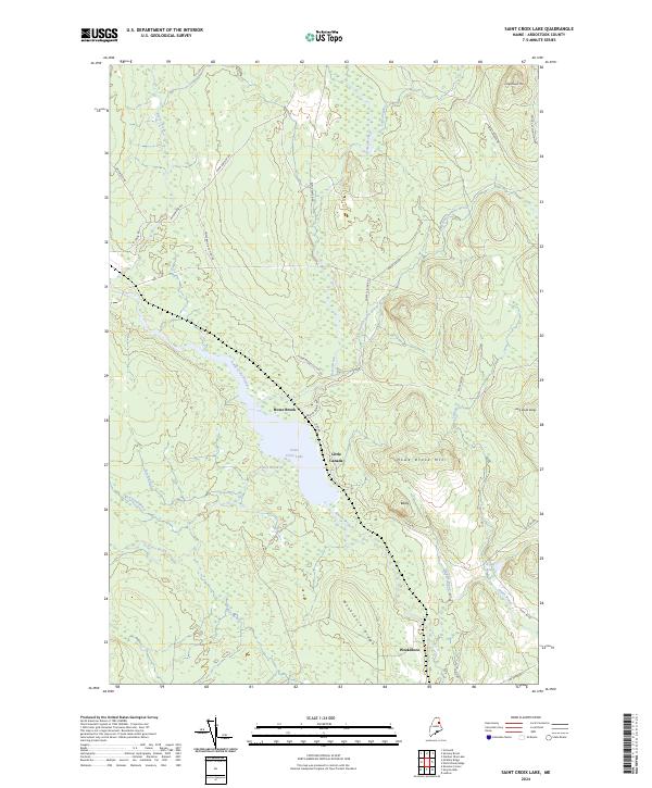 Saint Croix Lake, ME — USGS 7.5-minute topo (2024)