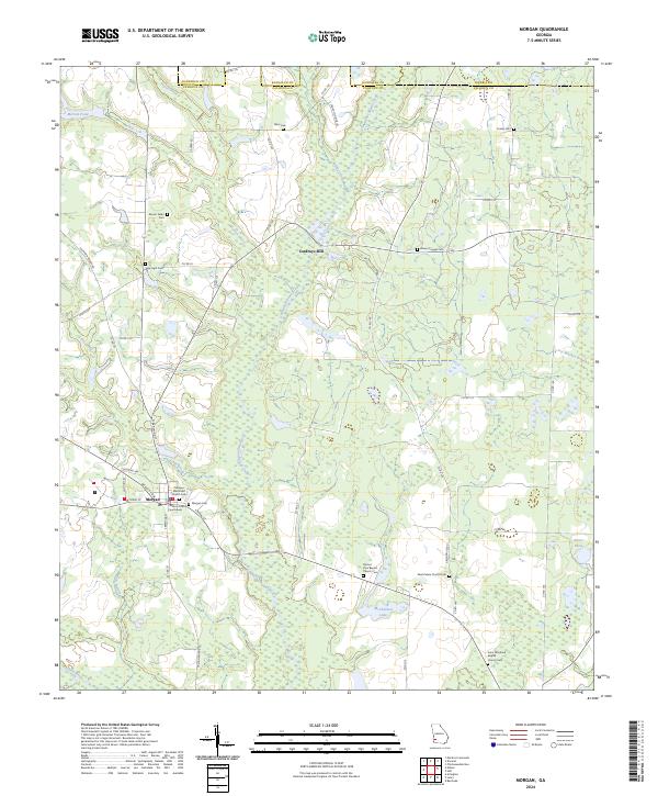 Morgan, GA — USGS 7.5-minute topo (2024)