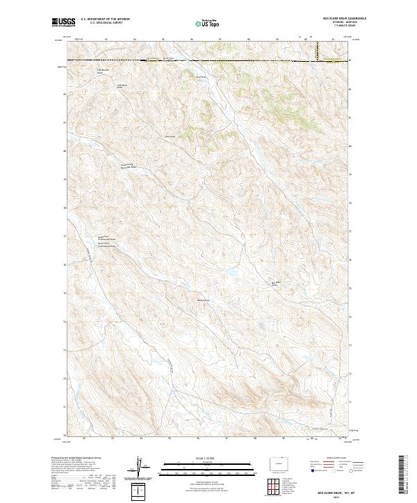 Box Elder Draw, WY-MT — USGS 7.5-minute topo (2021)