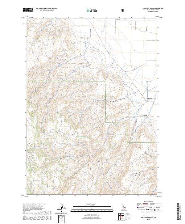 Buckhorn Canyon, ID — USGS 7.5-minute topo (2024)