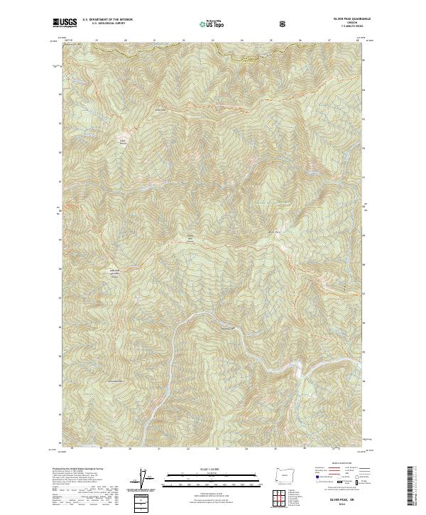 Silver Peak, OR — USGS 7.5-minute topo (2024)