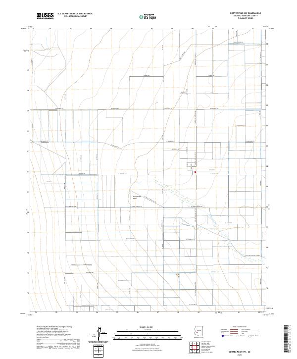 Cortez Peak NW, AZ — USGS 7.5-minute topo (2021)