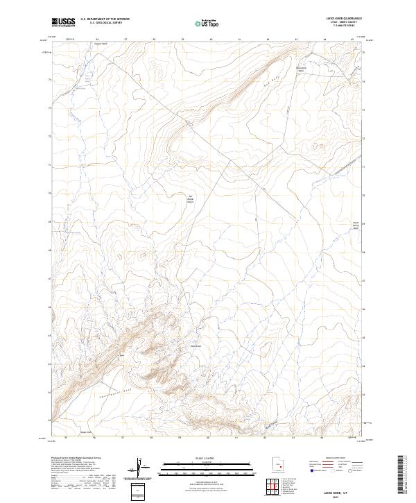 Jacks Knob, UT — USGS 7.5-minute topo (2023)