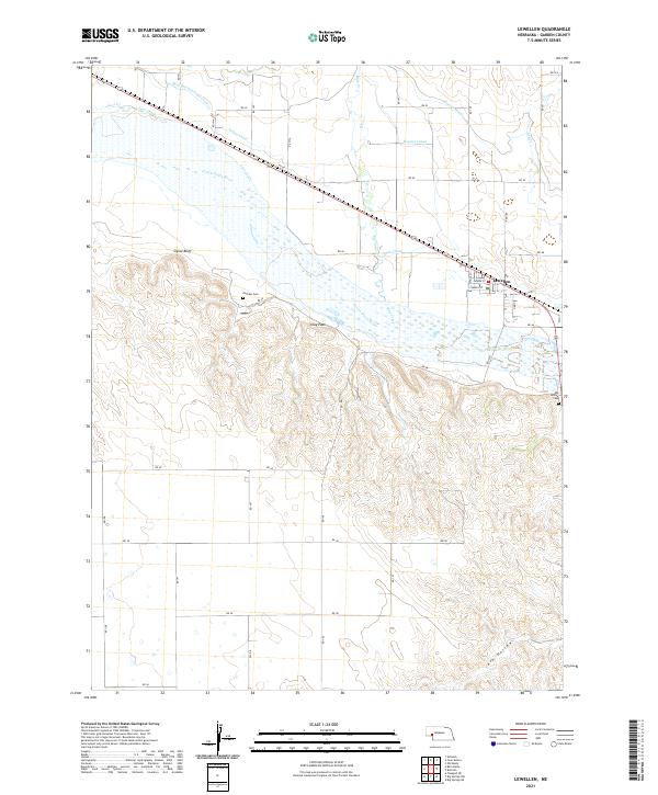 Lewellen, NE — USGS 7.5-minute topo (2021)