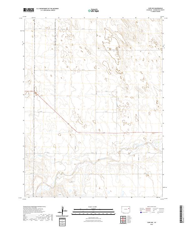 Cope NW, CO — USGS 7.5-minute topo (2022)