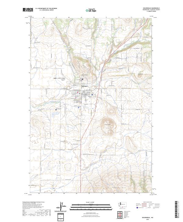 Goldendale, WA — USGS 7.5-minute topo (2023)