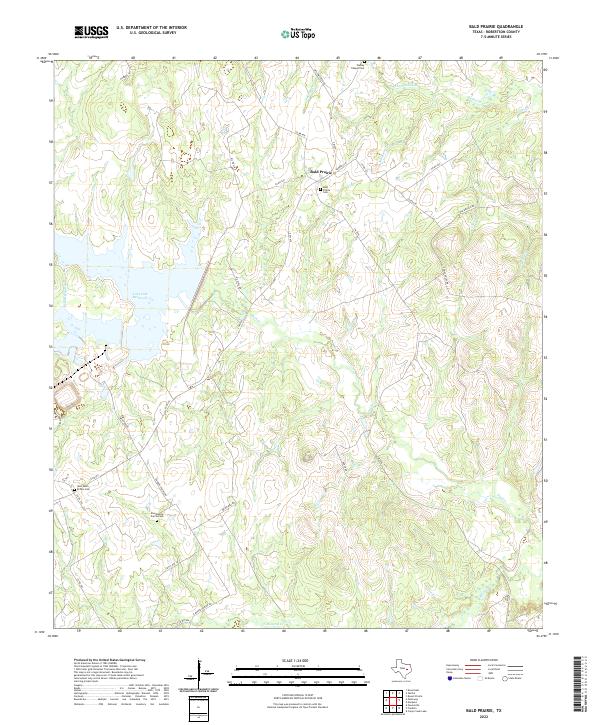 Bald Prairie, TX — USGS 7.5-minute topo (2022)