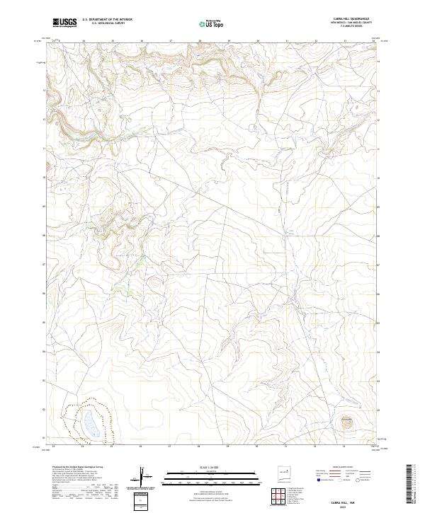 Cabra Hill, NM — USGS 7.5-minute topo (2023)