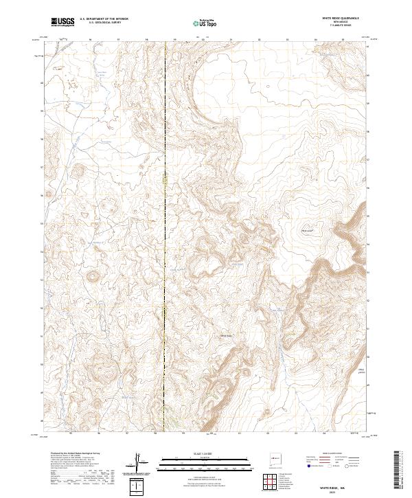 White Ridge, NM — USGS 7.5-minute topo (2023)
