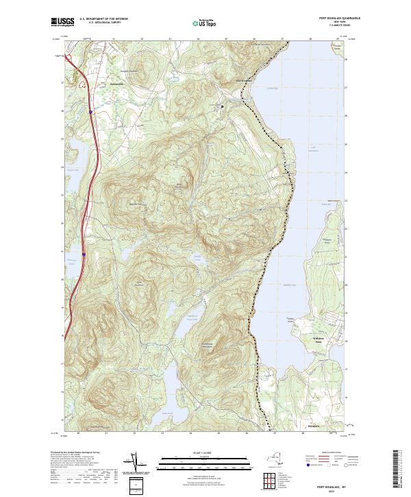 Port Douglass, NY — USGS 7.5-minute topo (2023)