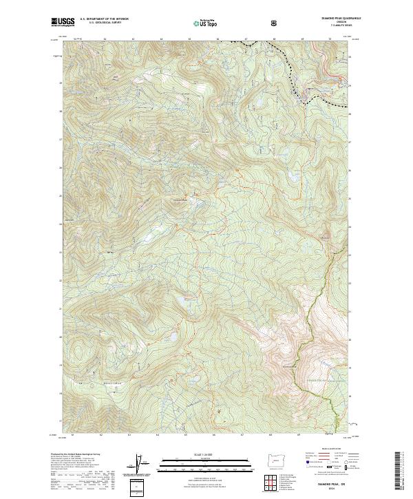 Diamond Peak, OR — USGS 7.5-minute topo (2024)