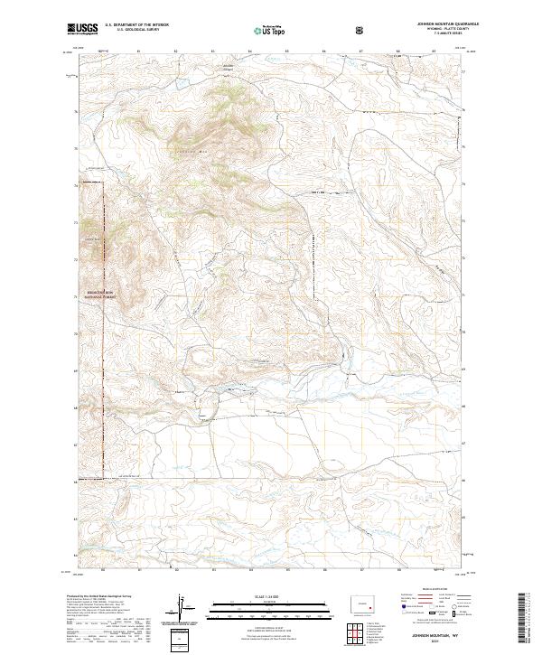 Johnson Mountain, WY — USGS 7.5-minute topo (2021)