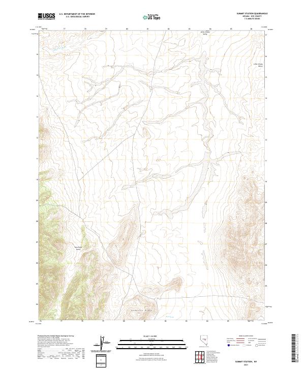 Summit Station, NV — USGS 7.5-minute topo (2021)