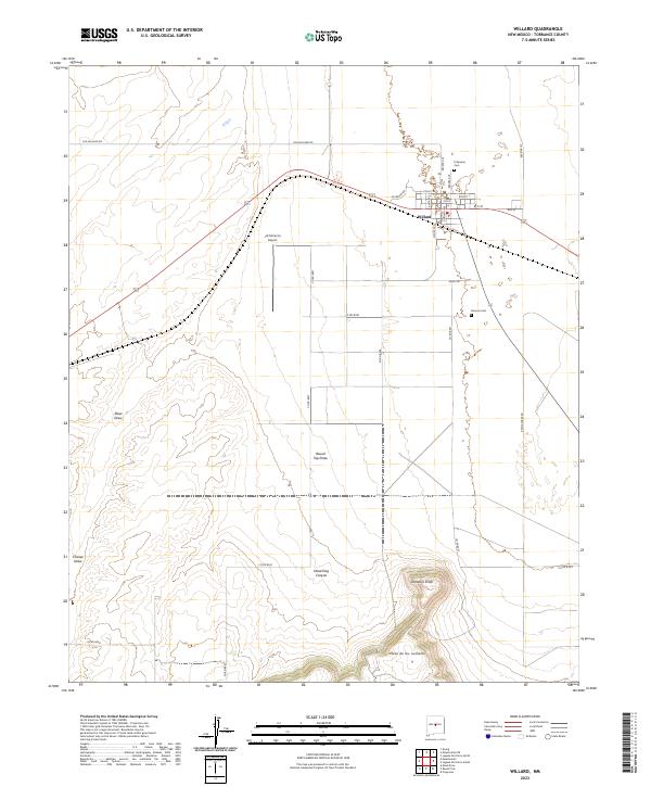 Willard, NM — USGS 7.5-minute topo (2023)