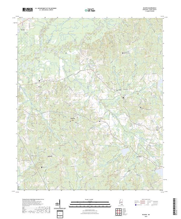 McAfee, MS — USGS 7.5-minute topo (2024)