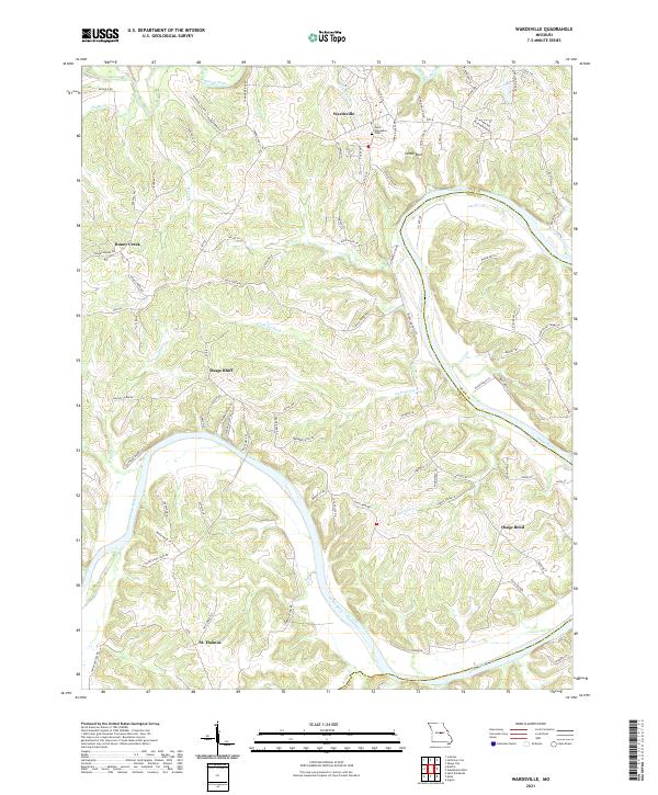 Wardsville, MO — USGS 7.5-minute topo (2021)