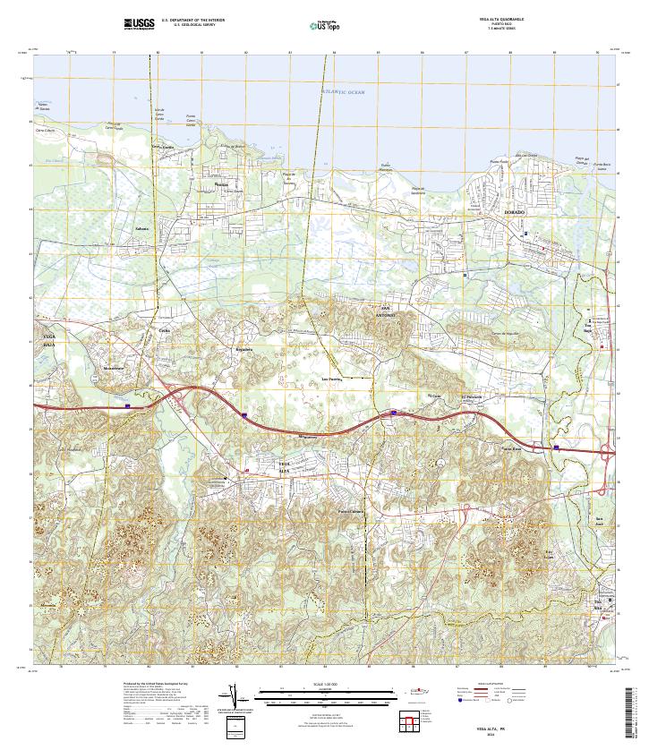 Vega Alta, PR — USGS 7.5-minute topo (2024)