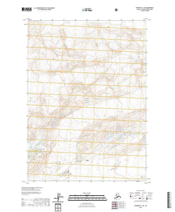 Cordova C-1 SE, AK — USGS 7.5-minute topo (2024)
