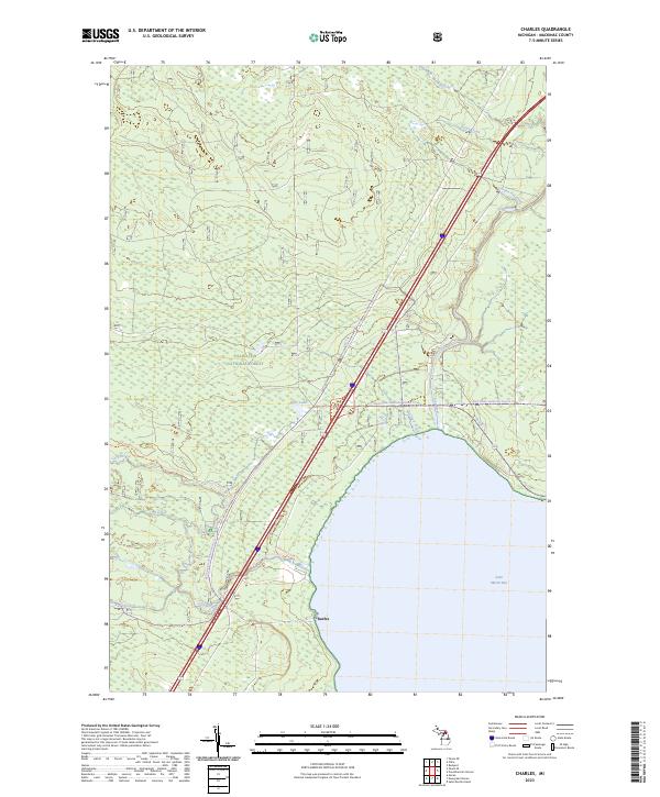 Charles, MI — USGS 7.5-minute topo (2023)