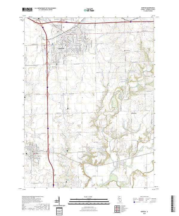 Morton, IL — USGS 7.5-minute topo (2024)