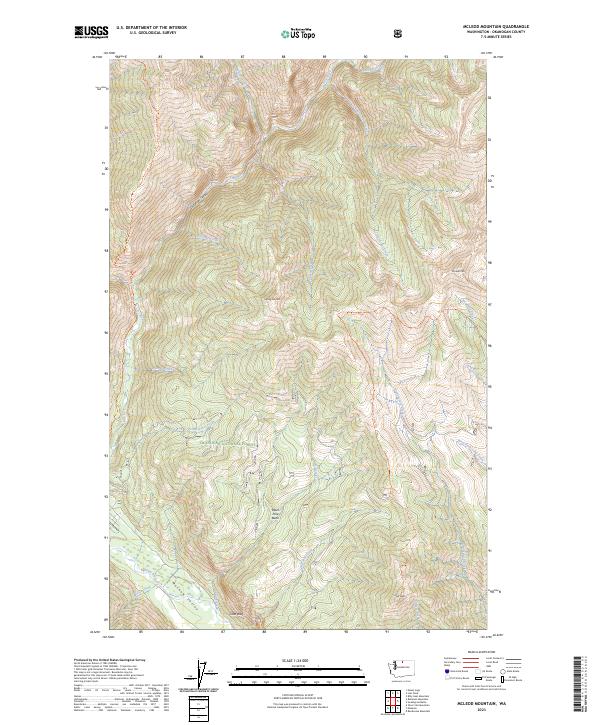 McLeod Mountain, WA — USGS 7.5-minute topo (2023)