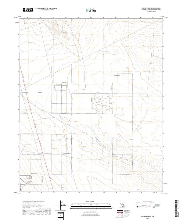 Astley Rancho, CA — USGS 7.5-minute topo (2021)