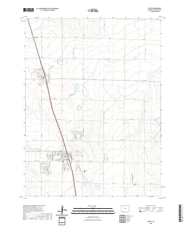 Eaton, CO — USGS 7.5-minute topo (2022)