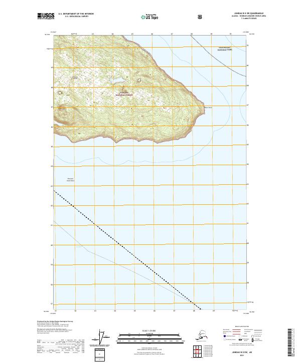 Juneau B-5 SW, AK — USGS 7.5-minute topo (2021)