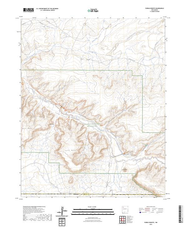 Pueblo Bonito, NM — USGS 7.5-minute topo (2023)