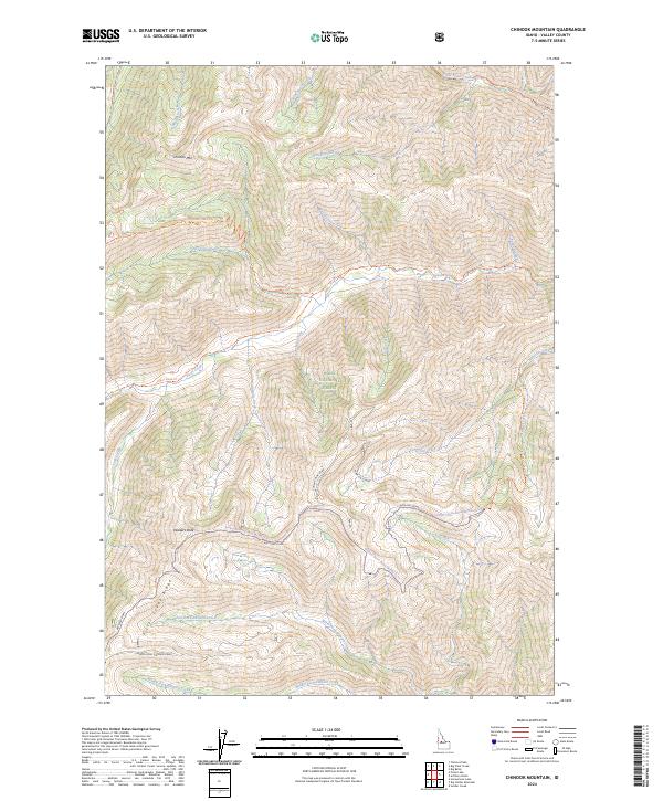 Chinook Mountain, ID — USGS 7.5-minute topo (2024)