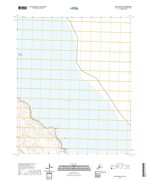 Rat Islands B-3 SW, AK — USGS 7.5-minute topo (2021)