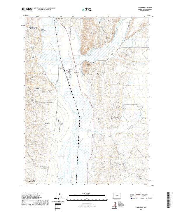 Cokeville, WY — USGS 7.5-minute topo (2021)