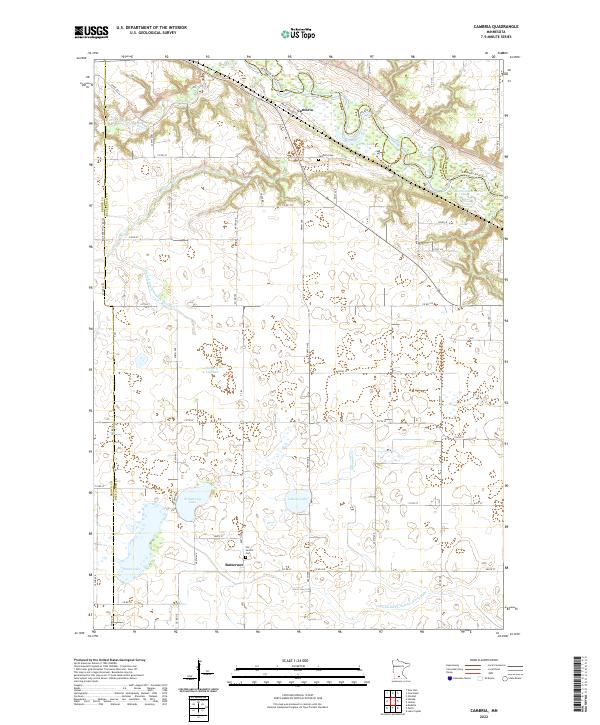 Cambria, MN — USGS 7.5-minute topo (2022)