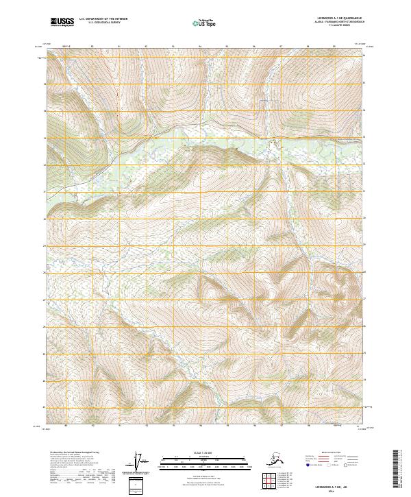 Livengood A-1 NE, AK — USGS 7.5-minute topo (2024)