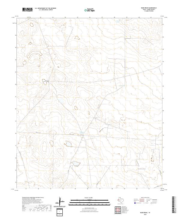 Rudd Draw, TX — USGS 7.5-minute topo (2022)