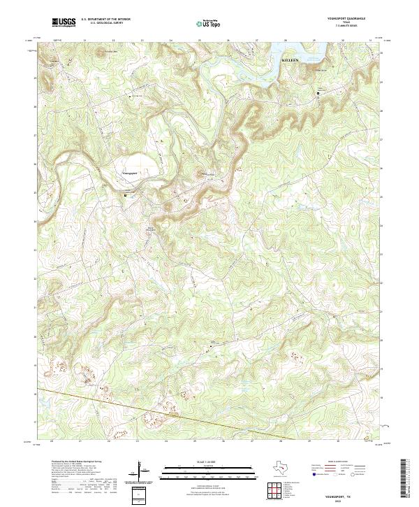 Youngsport, TX — USGS 7.5-minute topo (2022)