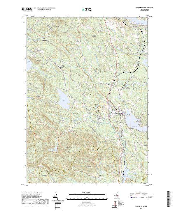 Sanbornville, NH — USGS 7.5-minute topo (2024)