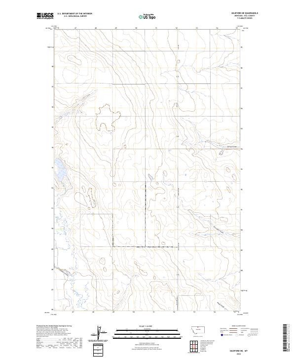 Gildford NE, MT — USGS 7.5-minute topo (2024)
