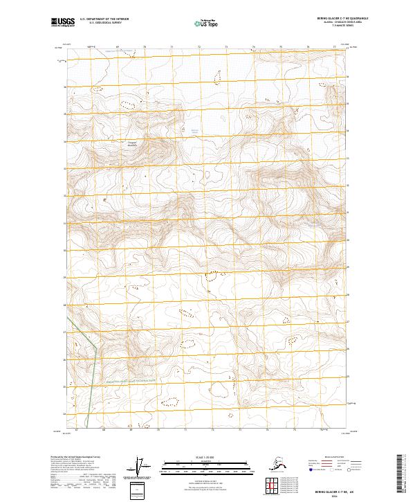 Bering Glacier C-7 NE, AK — USGS 7.5-minute topo (2024)